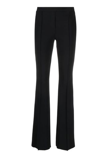 CHIARA BONI La Petite Robe pressed-crease flared trousers - Nero