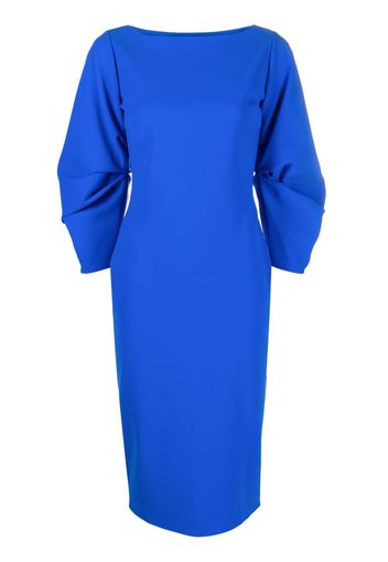 CHIARA BONI La Petite Robe Carlyn balloon-sleeves midi dress - Blu