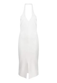 CHIARA BONI La Petite Robe halterneck cutout-detail dress - Bianco