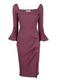 CHIARA BONI La Petite Robe Astra draped midi dress - Viola