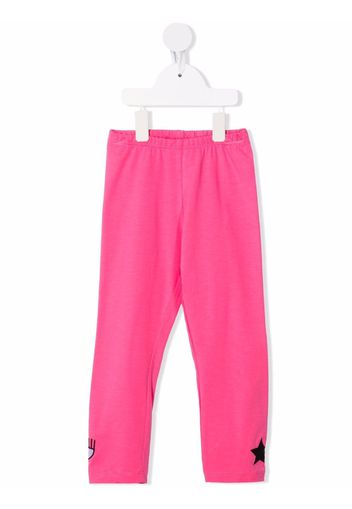 Chiara Ferragni Kids Leggings con stampa - Rosa