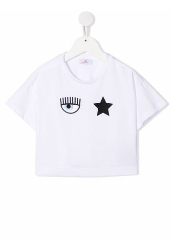 Chiara Ferragni Kids T-shirt con stampa - Bianco