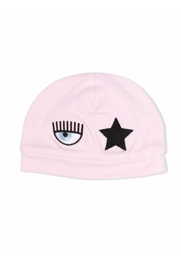 Chiara Ferragni Kids Cappello con ricamo Eyestar - Rosa