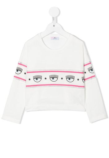 Chiara Ferragni Kids T-shirt con stampa - Bianco