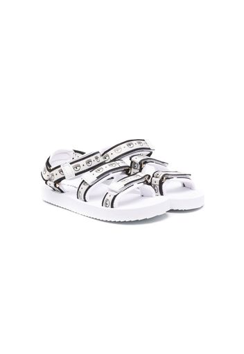 Chiara Ferragni Kids Logomania touch-strap sandals - Bianco