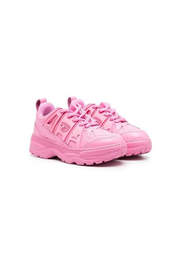 Chiara Ferragni Kids lace-up sneakers - Rosa