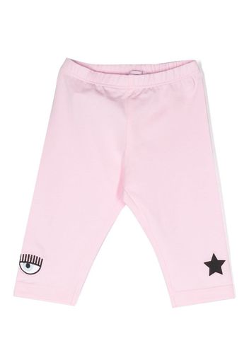 Chiara Ferragni Kids Eyelike cotton leggings - Rosa