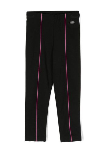 Chiara Ferragni Kids Leggings con bordo a contrasto - Nero