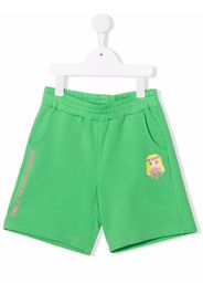 Chiara Ferragni Kids Shorts sportivi con stampa - Verde