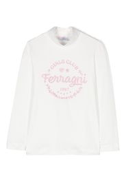 Chiara Ferragni Kids Felpa con stampa - Bianco