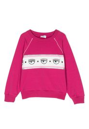 Chiara Ferragni Kids Felpa con logo Eyelike - Rosa