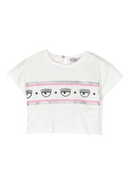 Chiara Ferragni Kids T-shirt con motivo Eyelike - Bianco