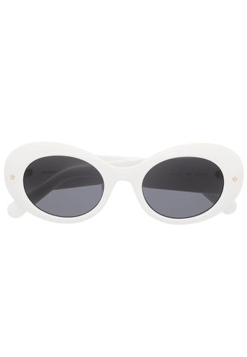 Chiara Ferragni oval-frame sunglasses - Bianco