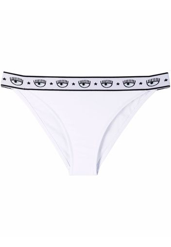 Chiara Ferragni logo-waistband bikini bottom - Bianco