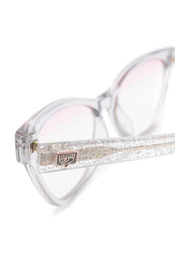 Chiara Ferragni shimmer-finish glasses - Grigio