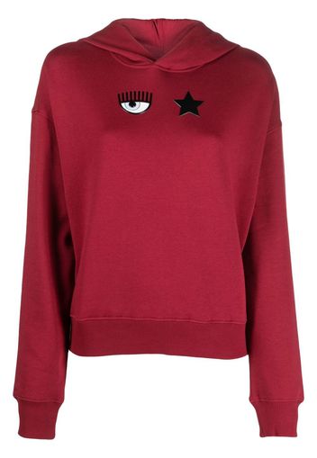 Chiara Ferragni Eyestar cotton hoodie - Rosso