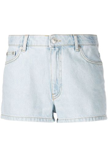 Chiara Ferragni Shorts denim con ricamo - Blu