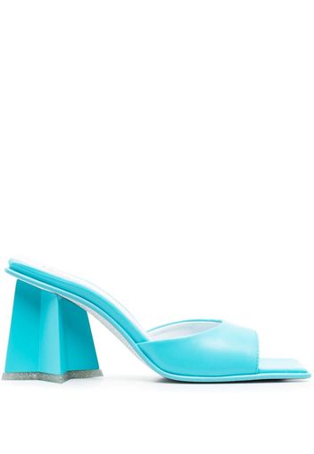 Chiara Ferragni square-toe block-heel sandals - Blu