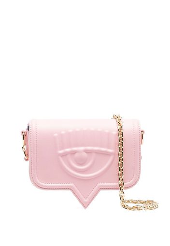 Chiara Ferragni debossed-logo crossbody bag - Rosa