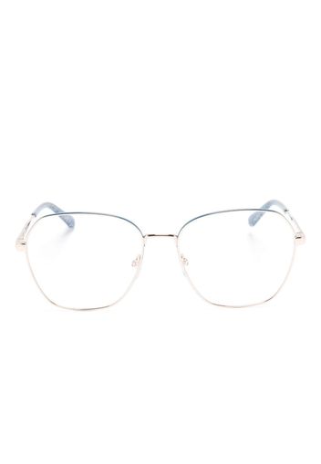 Chiara Ferragni square-frame glitter glasses - Oro