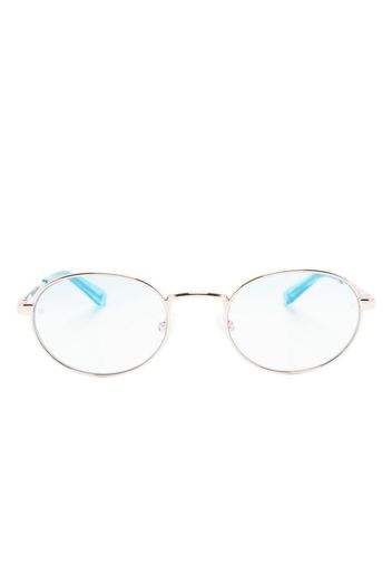 Chiara Ferragni round-frame metal glasses - Oro