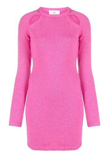 Chiara Ferragni cut-out knitted minidress - Rosa