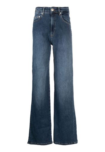 Chiara Ferragni star-embroidered straight-leg jeans - Blu