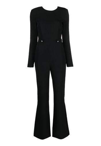 Chiara Ferragni open-back flared jumpsuit - Nero