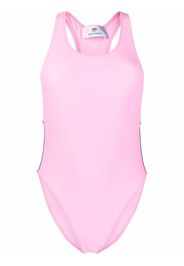 Chiara Ferragni side logo-print swimsuit - Rosa