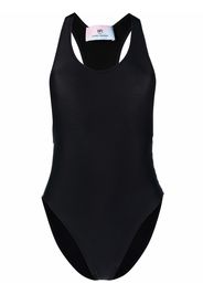 Chiara Ferragni side logo-print swimsuit - Nero