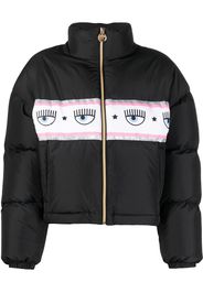 Chiara Ferragni logo-print puffer jacket - Nero