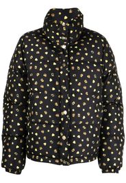 Chiara Ferragni logo print puffer jacket - Nero