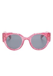 Chiara Ferragni Eyelike-motif round-frame sunglasses - Rosa