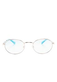 Chiara Ferragni round-frame metal glasses - Oro