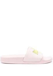 Chiara Ferragni open-toe logo-print slides - Rosa