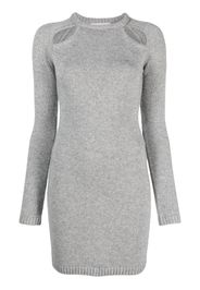 Chiara Ferragni cut-out knitted minidress - Grigio