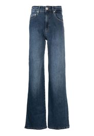 Chiara Ferragni star-embroidered straight-leg jeans - Blu