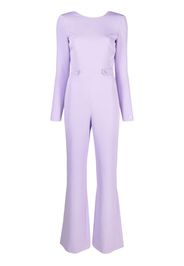 Chiara Ferragni open-back flared jumpsuit - Viola