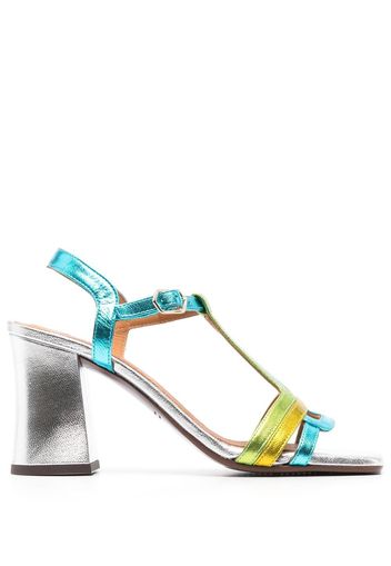 Chie Mihara metallic open-toe 90mm sandals - Blu