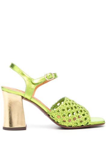 Chie Mihara woven open-toe 90mm sandals - Verde