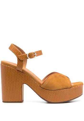 Chie Mihara open-toe leather sandals - Marrone