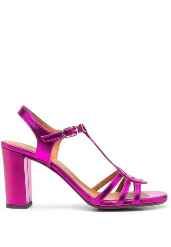 Chie Mihara Babi 95mm metallic-finish sandals - Rosa