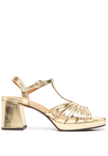 Chie Mihara Gabalta metallic-finish sandals - Oro
