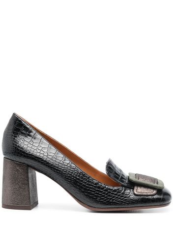 Chie Mihara Pema 75mm metallic-leather pumps - Nero