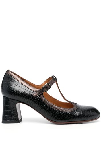 Chie Mihara Mary Janes in pelle 70mm - Nero