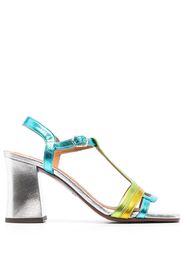 Chie Mihara metallic open-toe 90mm sandals - Blu