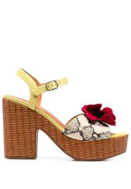 Chie Mihara Dini Jepp woven-platform sandals - Giallo