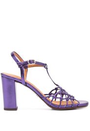 Chie Mihara Bassi metallic leather sandals - Viola