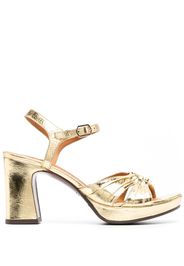 Chie Mihara 90mm metallic-finish sandals - Oro