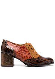 Chie Mihara Brogues Galoni con design color-block 70mm - Marrone